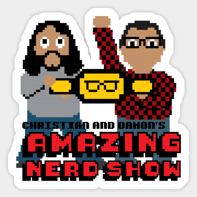 8-bit A.N.S. Sticker by The Amazing Nerd Show 